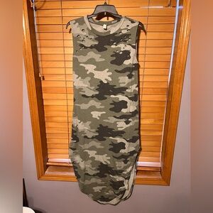 Camouflage Sleeveless Dress